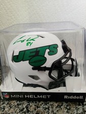 Corey Davis Autographed New York Jets Lunar Eclipse Mini Football Helmet