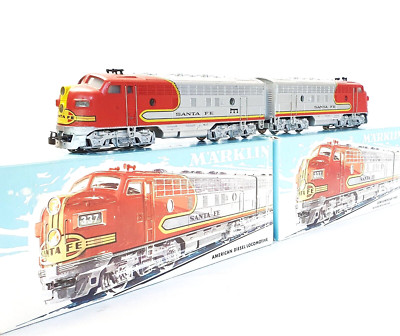 Marklin AC HO USA SANTA FE EMD F7 DIESEL LOCOMOTIVE 3060 + DUMMY 4060 MIB`76!