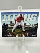 2023 Topps Chrome Baseball #CT-8 JOSE RAMIREZ Titans Silver HOLO Refractor SP