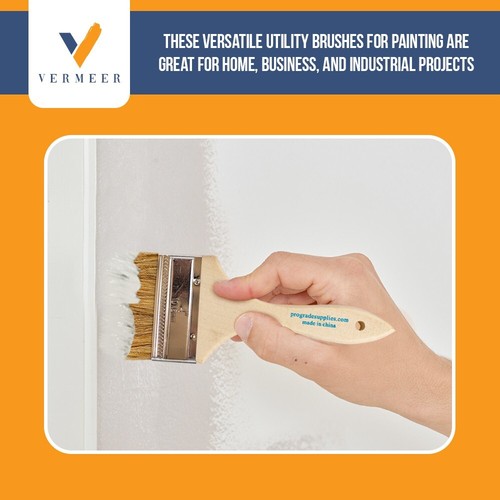 96 Pack - 4" Chip Brushes for Paints, Stains, Varnishes, Glues & Gesso - Picture 6 of 7