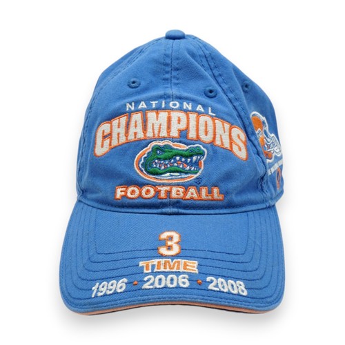 3 Time National Champions Florida Gators Hat Cap COLLECTIBLE Embroidered - Picture 2 of 8