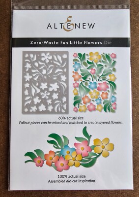 Altenew - Zero-Waste Fun Little Flowers - Metal Cutting Die, NIP