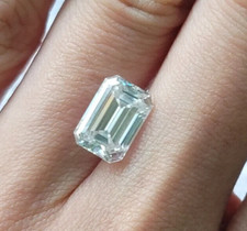 Loose Lab Grown CVD Diamond 2x4 mm Emerald D Color IF Clarity Certified Diamond