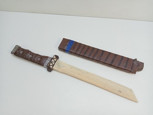Wooden Sword USSR Handmade Toys Vintage Soviet Wood Children Kids Toy Ukraine - Picture 2 of 20