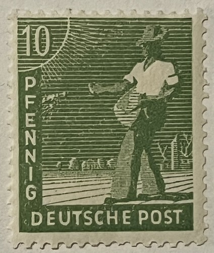German Stamps 1947 - Sowers & Labourer - Picture 3 of 5