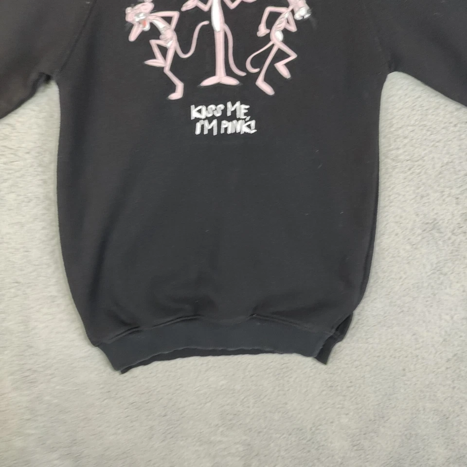 Zara Pullover Sweater Black Girls 8 Hooded Sweatshirt Hoodie The Pink Panther - Image 4 of 4