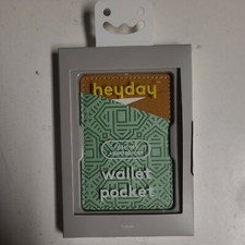 heyday Cell Phone Wallet Pocket - Green Fabric