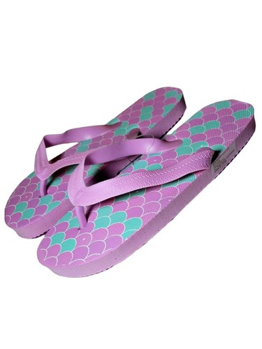 Mädchen Flip Flops - Small Medium Large Größe Hausschuhe Sommer Strand Farbe Pink Blau - Bild 2 von 2