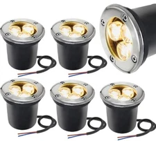 LED Underground Light Garden Path Buried Yard Spot Landscape 3000-6500K US Stock