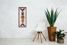 Aztec Inspired Wood Wall Art  Geometric Wood Wall Art  Wood Wall Art
