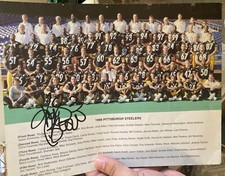 Pittsburgh Steelers 1999 Team Photo Kris Brown Hand Signed Autographed
