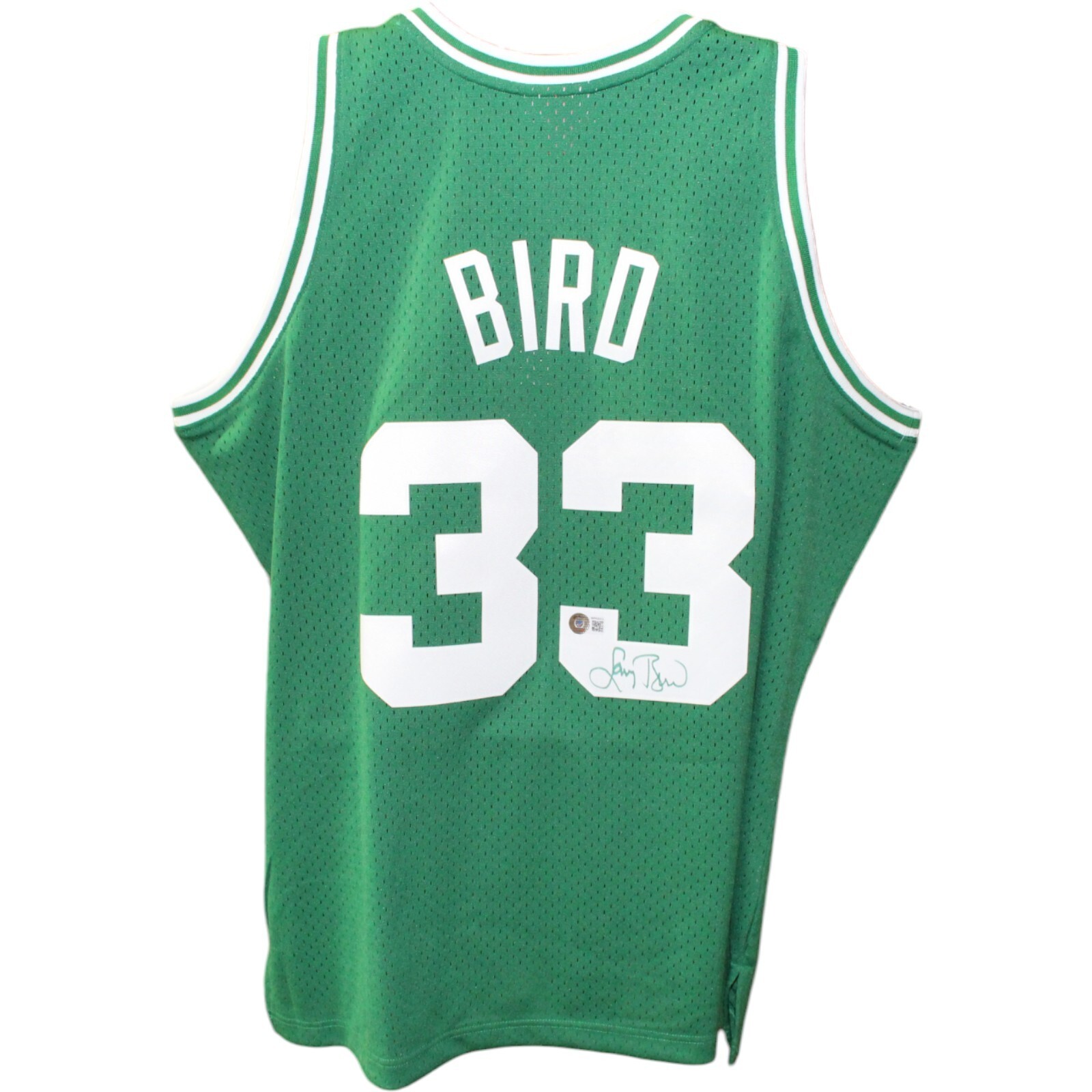 Larry Bird Signed Boston Celtics Green Jersey - Autographed With PSA/DNA COA - Graded