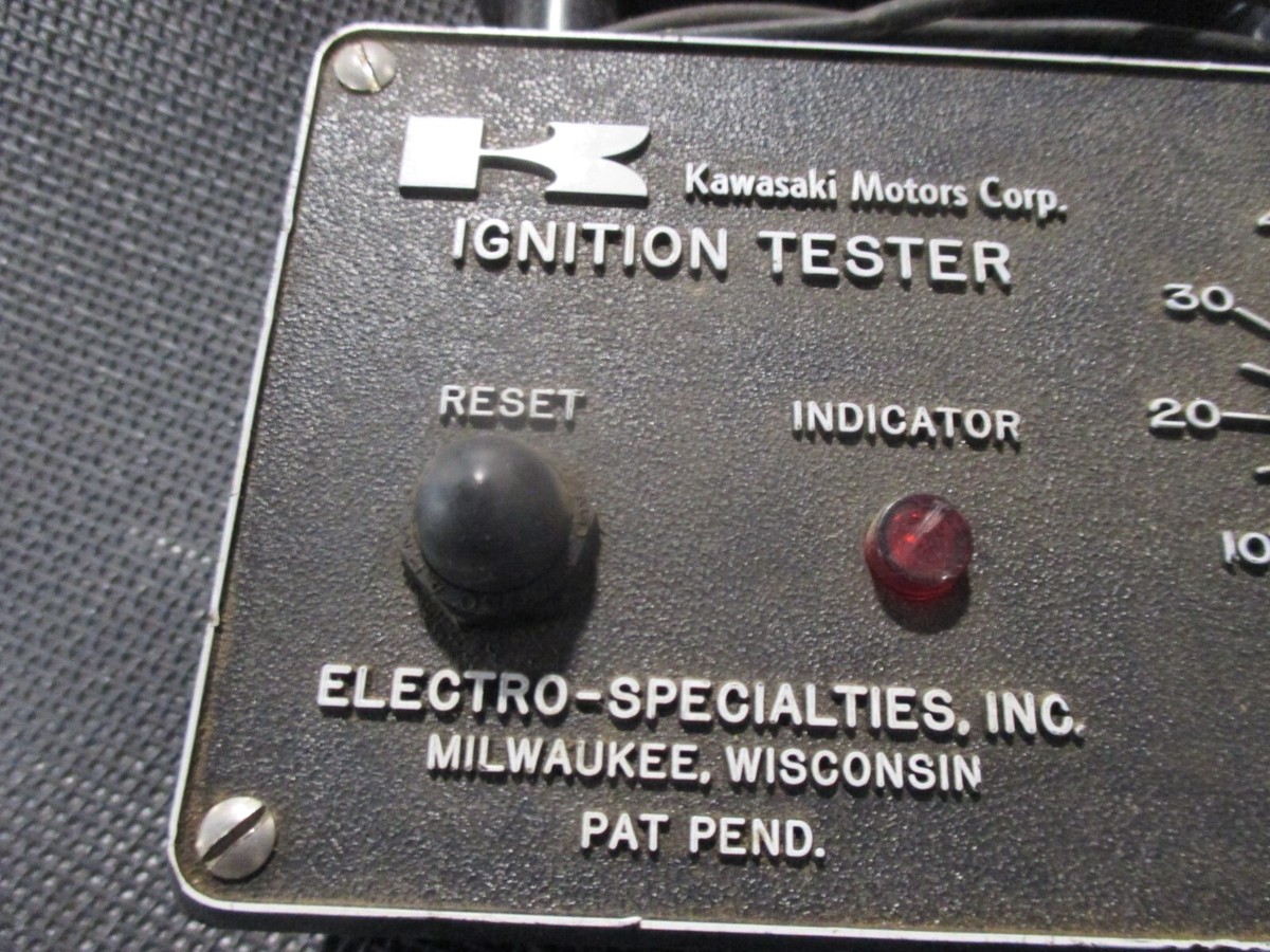 Vintage Kawasaki OEM Electro Specialties Ignition Tester | eBay Vintage Kawasaki OEM Electro Specialties Ignition Tester | eBay