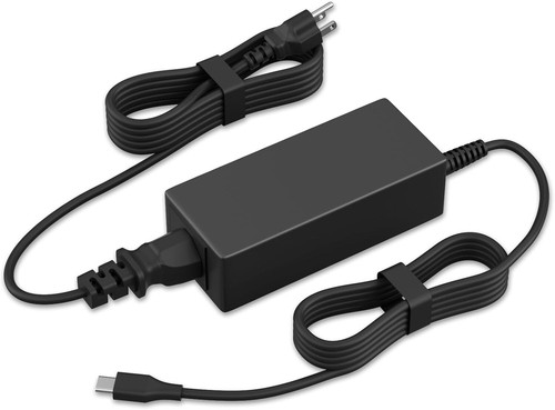Chargeur Ordinateur Portable USB C 45W Remplacement pour HP CHROMEBOOK/Spectre X360, Lenovo Thin