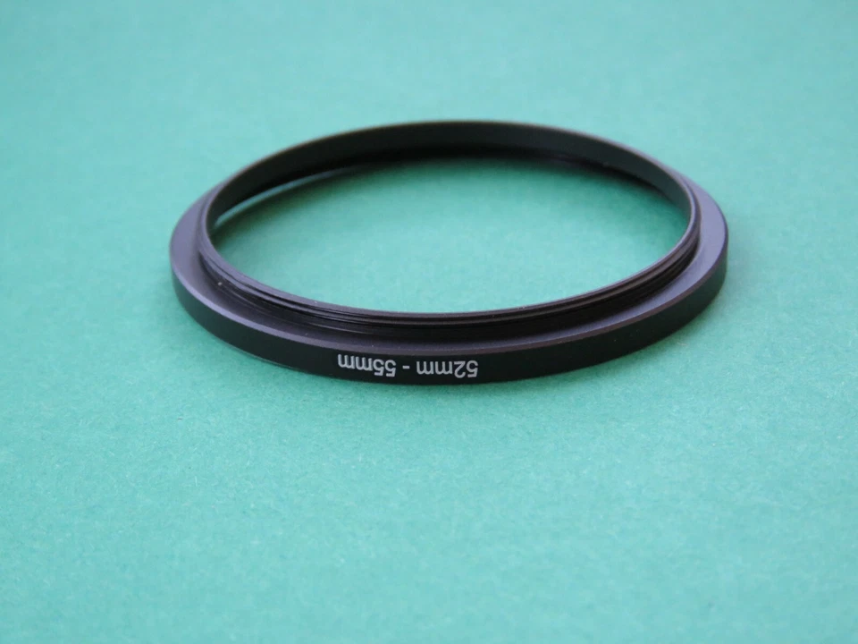 52mm-55mm Stepping 52-55 Step-Up Male-Female Filter Ring Adapter 52mm-55mm - Image 2 of 2