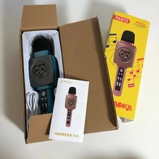 Kids Karaoke Handheld Music Hi fi Speakeke Wireless Microphone N20 Radio Record