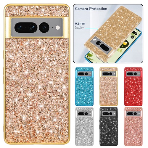 Funda brillante a prueba de golpes para teléfono Google Pixel 8 Pro 8 7 Pro 7A 7 6 Pro 6 Pro 6 - Imagen 12 de 27