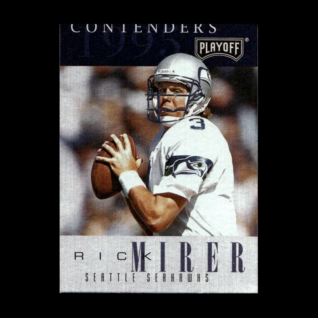 Rick Mirer 1995 Playoff Contenders Seattle Seahawks #3 Set Break GM