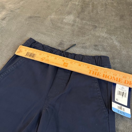 GAP Kids Stretch Twill Jogger Pants Elastic Waist Navy Blue Youth Small (6/7) - Picture 8 of 12