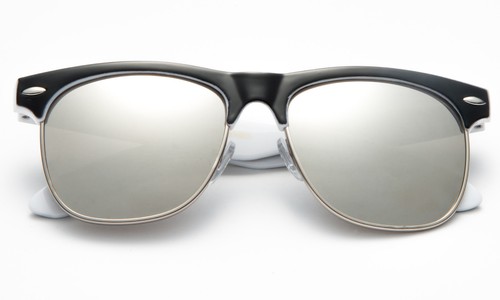 Classic Sunglasses Kids Colorful Two Tone Mirror Lens Toddler High Quality UV400 - Picture 10 of 11