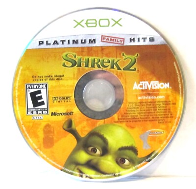 Xbox Shrek 2 Platinum Hits (Microsoft, 2004) Disc Only READ