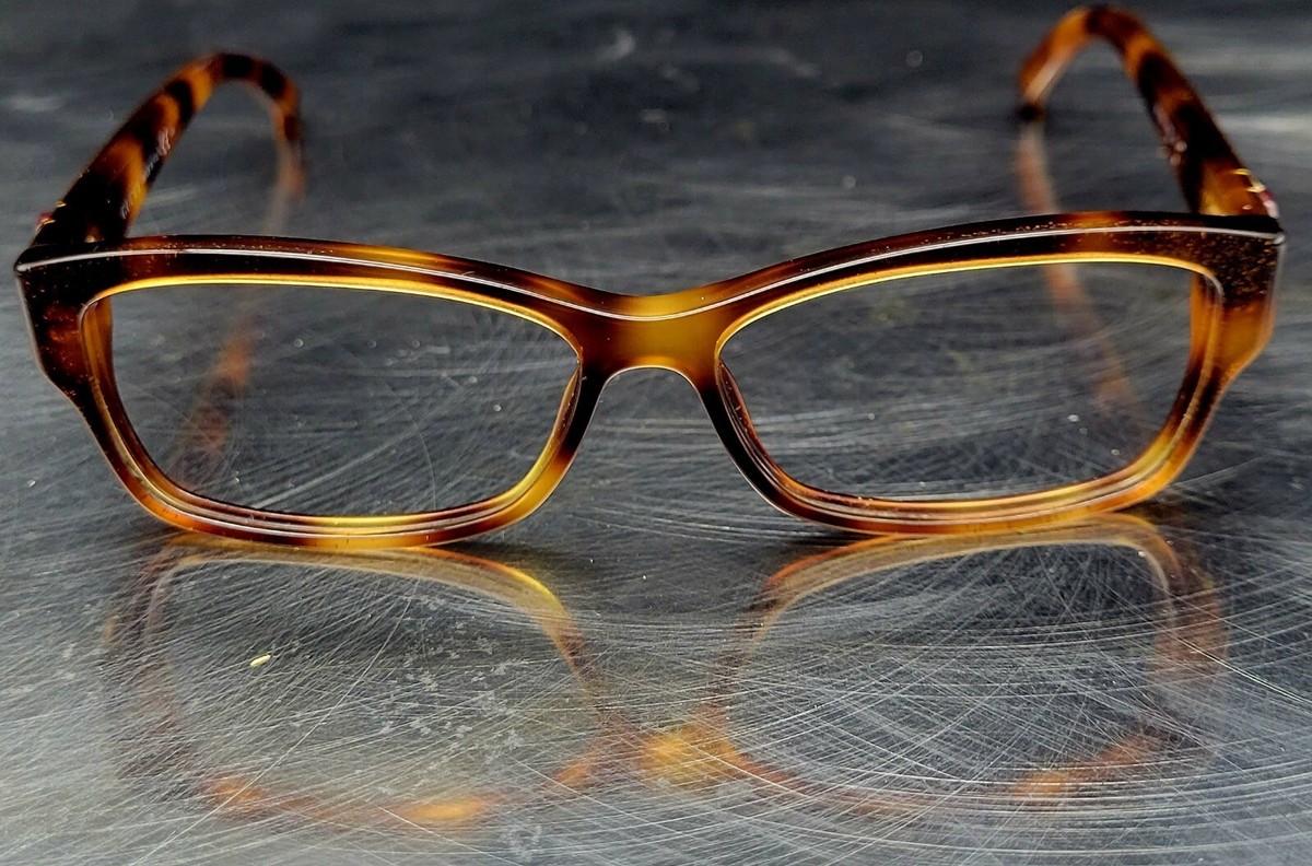 Rare Gucci GG 3203 PWT 53-13-135 Eyeglasses Tortoise Gold Glitter Italy Gucci Eyeglasses GG 3203 PWT Glitter Tortoise Rectangular  main image 2