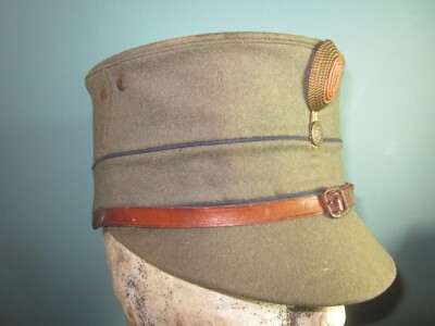 WW1 Dutch kepi enlisted men 1916 colback shako cap Schirmmütze kappi ...
