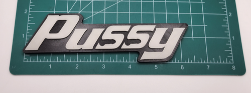 Pussy Magnetic Novelty Glow in Dark Tool Box Badge 3D Printed Box Truck - Picture 2 of 7