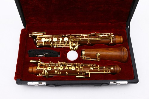 Yinfente Professional Rosewood Oboe C key left F Resonance Golden plated key - Picture 8 of 13