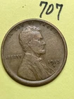 1913-S LINCOLN WHEAT CENT, low mintage date, "FINE" condition #707