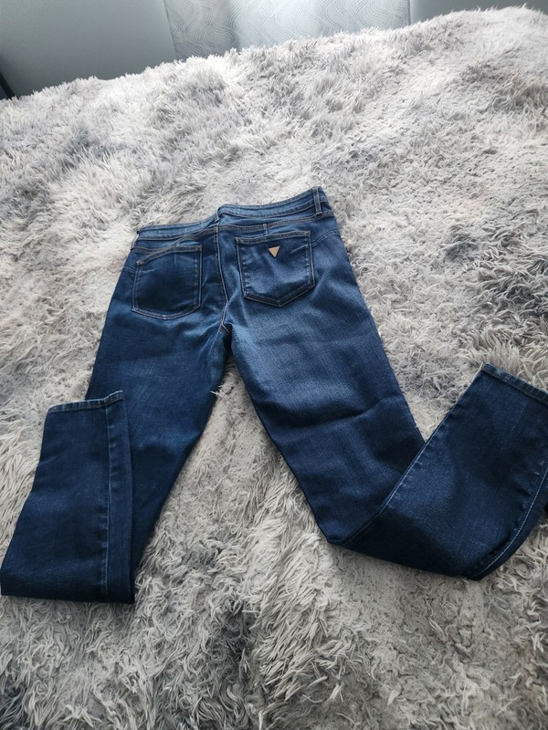 Guess Women’s Daredevil Bootcut Low Rise Jeans Blue Darkness Wash Size 31 Dark