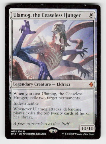 Battle for Zendikar #15 Ulamog, the Ceaseless Hunger