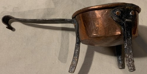 antique hammered copper tea set and cookware - Picture 8 of 24
