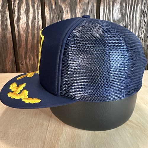 Sombrero de camionero de policía de Hawaii Snapback gorra parche cinco O 80s 90s huevo revuelto de colección - Imagen 3 de 11