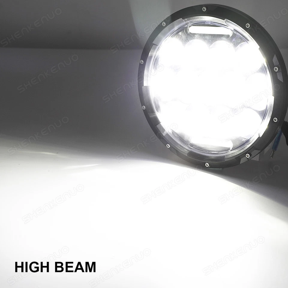 Faro LED DRL para Kawasaki VN Vulcan 500 750 800 900 1500 1700 7" pulgadas Foto 3 de 4