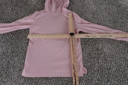Champion Shirt Girls 6X Pink Long Sleeve Hoodie Lightweight Pullover Athletic - Picture 14 of 18