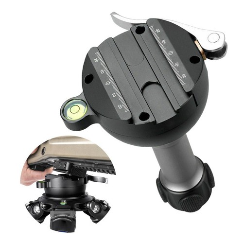New Leofoto YB-75MC 75mm Video Bowl Leveling Bases with Platforms Black NEW - Picture 2 of 15