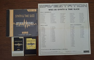 Korg Wavestation RARE WSC-3S Synth & Time Slice  Cards WPC-03 &WSC-03 