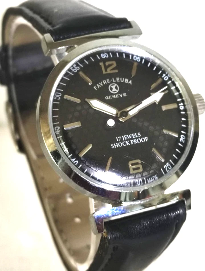 FAVRE-LEUBA vintage-HAU Schweizer Handaufzugs-Kal. FHF 96N  17 Steine NEU - Bild 4 von 4