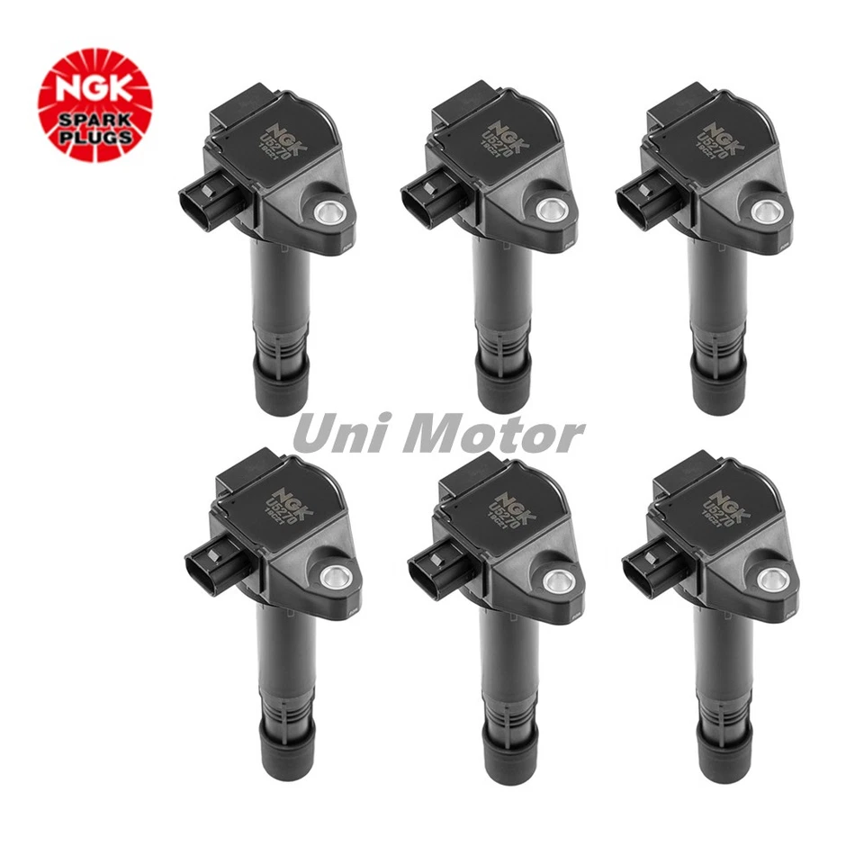 305205G0A01 6X OEM NGK Ignition Coil For Honda Accord Pilot Acura 3.5L V6 - Imagem 2 de 4