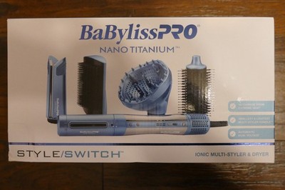 BaByliss Pro StyleSwitch Ionic Multi-Styler w/ 5 Attachments - Blue New