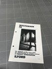VINTAGE CAMERA BROCHURE OWNERS MANUAL PHOTO PHOTOGRAPHY ILFORD FILM TECH INFO