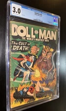 DOLL MAN #38 CGC 3.0 Remarkable GGA Bondage Torture Cover, + Torchy Story 1952