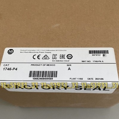1PC New Allen-Bradley 1746-P4 1746-P4 SLC 500 Power Supply Module PLC 1746P4