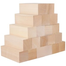 20 PCS 6 x 2 x 2 Inch Basswood Carving Blocks, Natural Whittling Wood Blocks,...