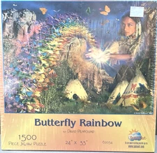 Butterfly Rainbow David Penfound SUNSOUT Jigsaw Puzzle 1500 Piece  New Sealed