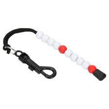 Golf Beads Score Counter Golf Stroke Counter Beads W Clip White/Red
