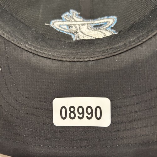 Cappello Miami Heat Berretto Snap Back Nero Grigio Blu NBA Basket Regolabile '47 Maglia - Foto 12 di 12