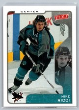 Mike Ricci 295 2001-02 Upper Deck Victory San Jose Sharks Card