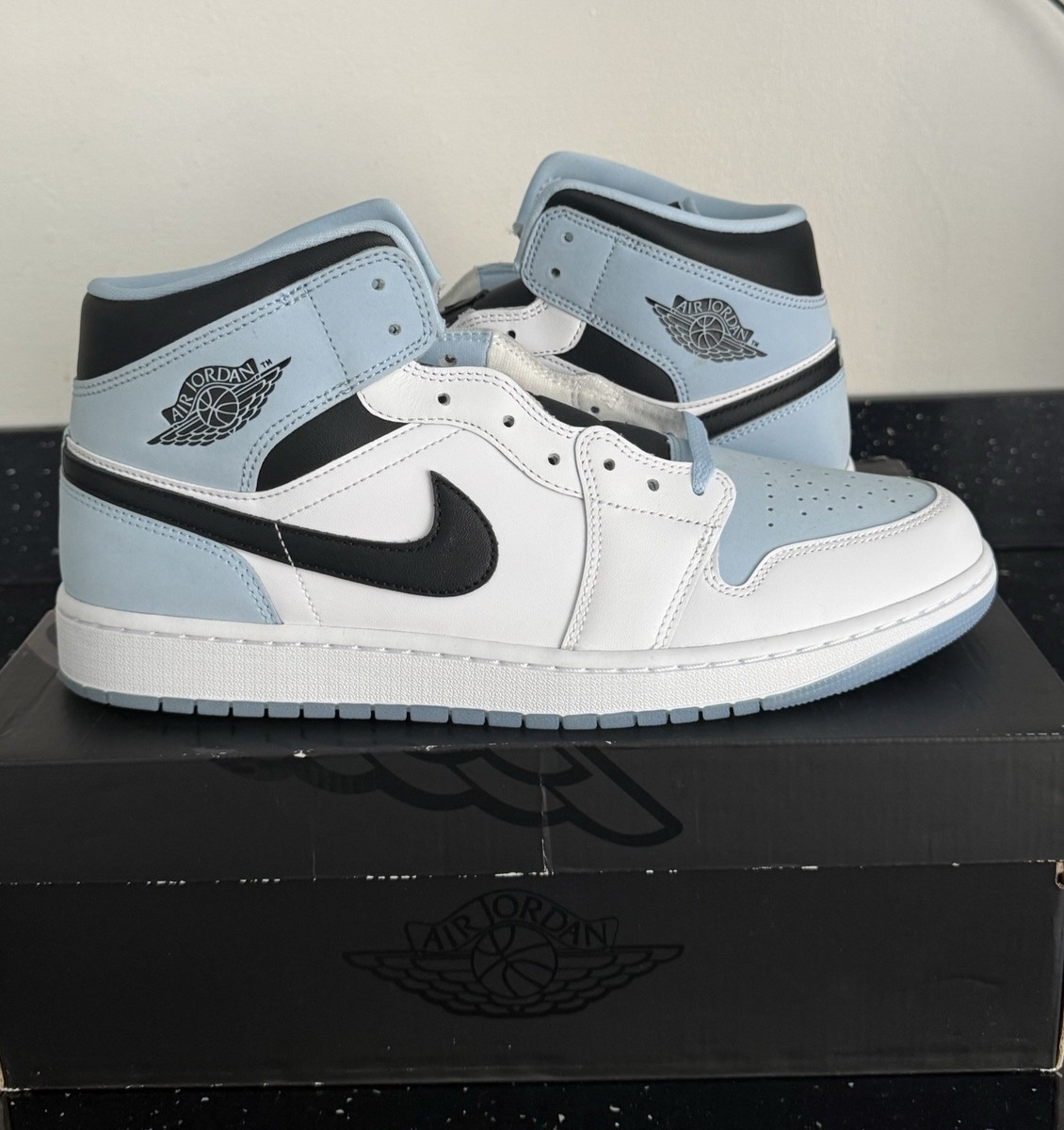 air jordan 1 mid white ice
